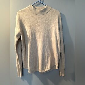 Madewell Ashbury Mock Neck Knit Sweater Heather Hazelwood Sz XS Alpaca Wool Blnd